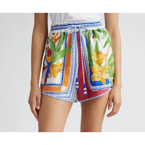 FARM Rio Tropical Destination Linen-Blend Short - Picture 2 of 3